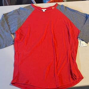 LuLaRoe Vibrant Red Top